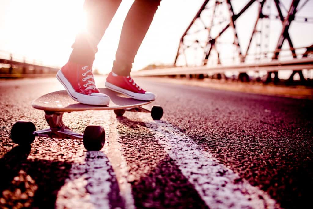 Greenskate – Skater auf dem Longboard
